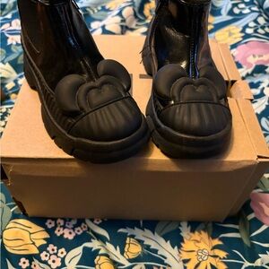 Zara Kids Black Boots with Fun Design